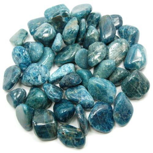 Tumbled Aqua Blue Apatite