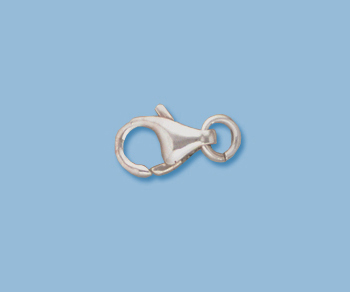 5-Pack 925 Sterling Silver 5x9mm Oval Lobster Clasp With Closed Ring - Trigger Style