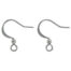 SILVER FLAT FRENCH BALL EARWIRE