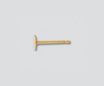 30121 FLAT PAD GOLD EARPOST