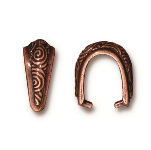 Spiral Pinch Antique Copper