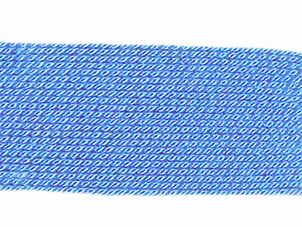 BLUE SILK BEAD CORD #6