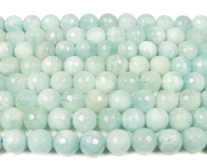 faceted aquamarine rounds