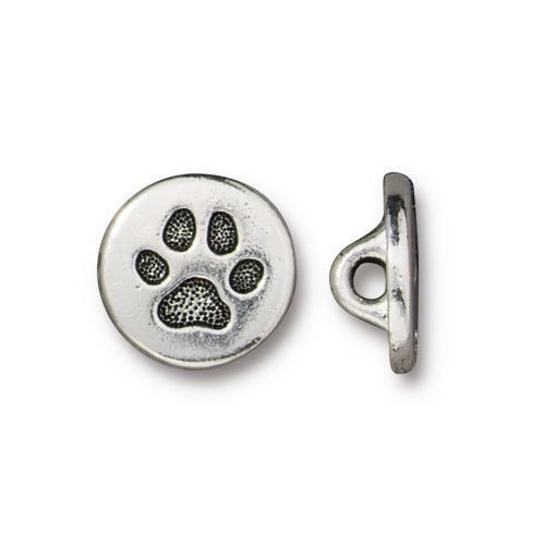 Small Paw Antique Silver