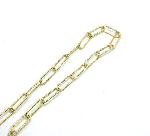 paper clip chain gold colour