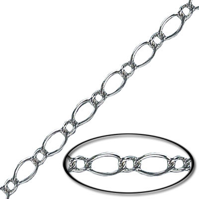 silver plated curb chain