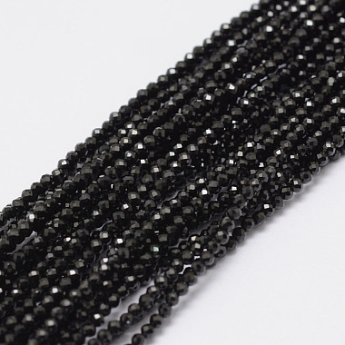 black spinel faceted rounds