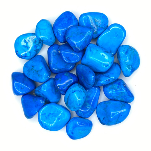 Blue Howlite Tumbled stone