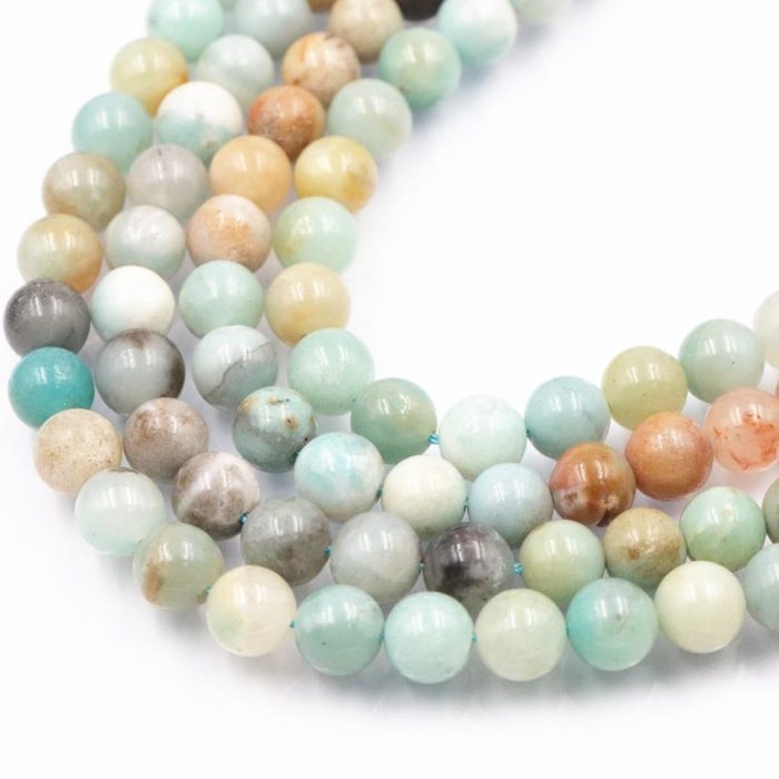 NATURAL AMAZONITE ROUNDS