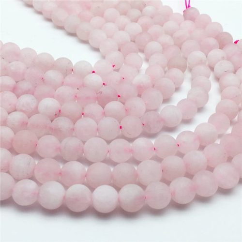 ROSE QUARTZ MATTE ROUNDS