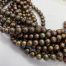 brown sphere fresh water pearls