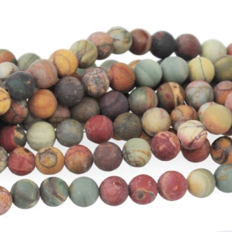 RED CREEK MATTE JASPER ROUNDS