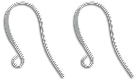 silver flat french earwire