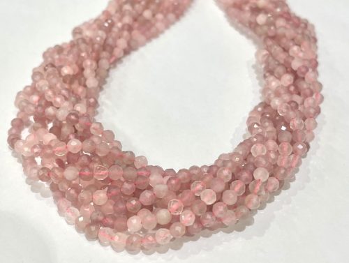 faceted rose quartz