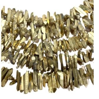 gold crystal spears