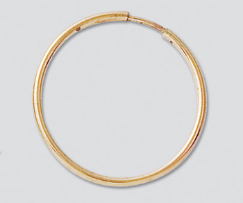 EL24F GOLD EAR HOOP EARWIRE