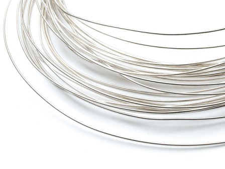 7 Strand Bead Stringing Wire, .015 in (0.38 mm), .925 Sterling Silver Wire,  10 ft (3 m)