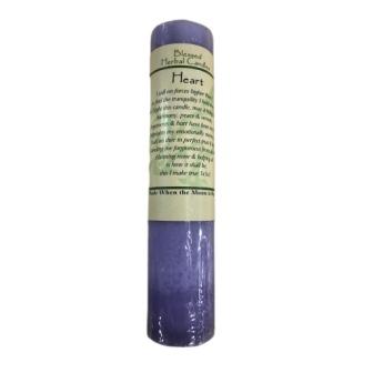 blessed herbal candle heart 819470010095