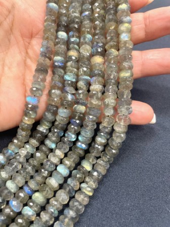 LABRADORITE RONDELS