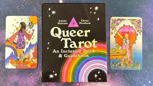 queer tarot deck and book