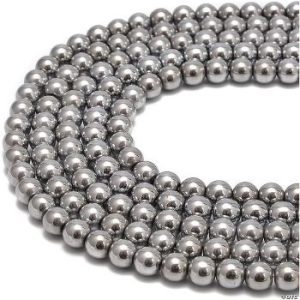 silver plated hematite
