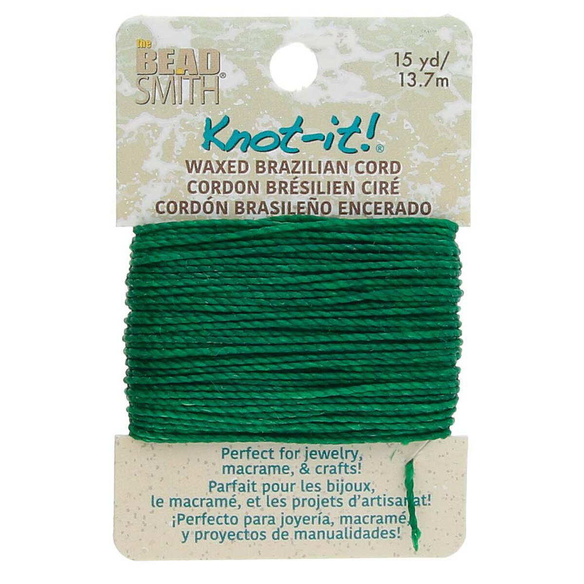 WAXED BRAZILIAN CORD- EVERGREEN