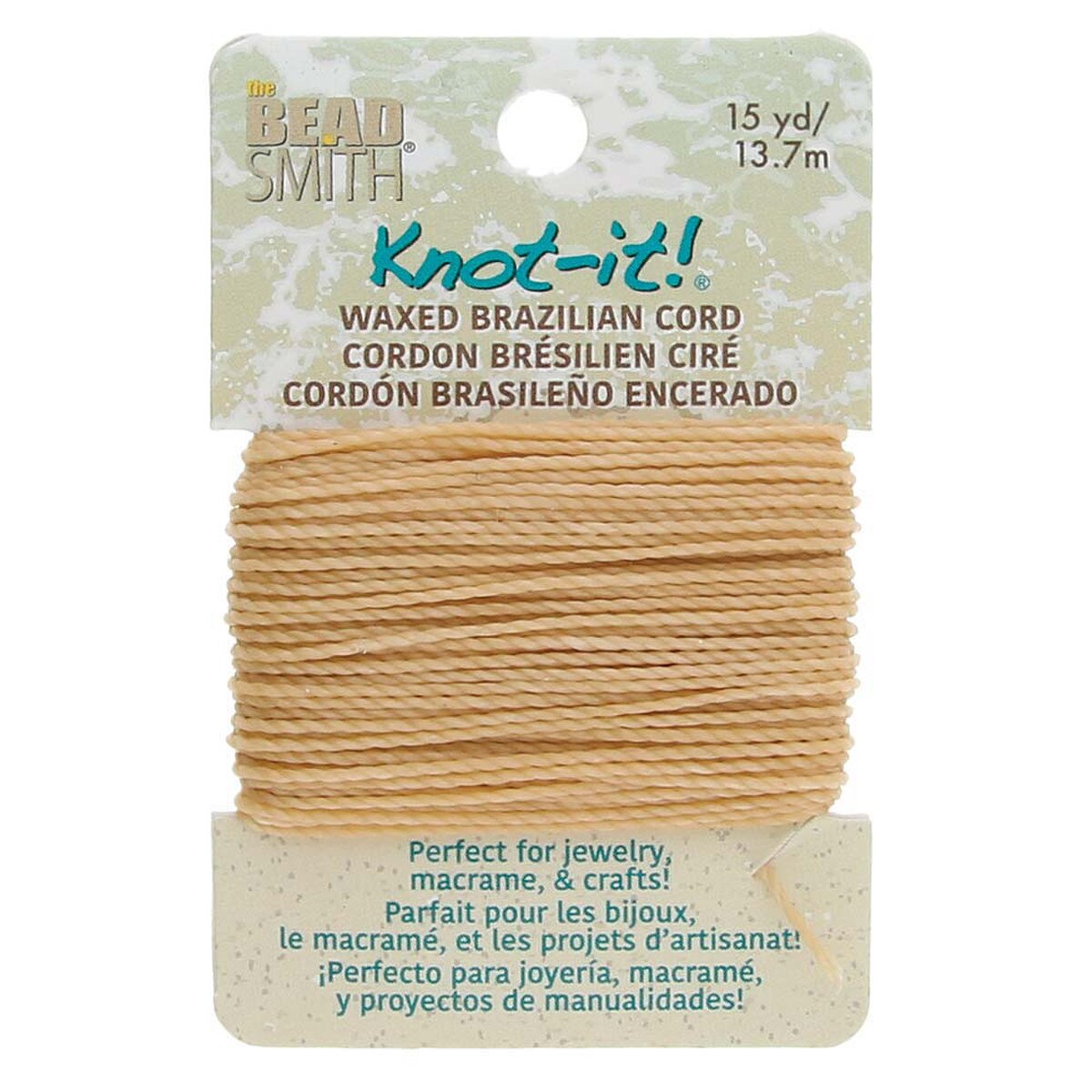 WAXED BRAZILIAN CORD -NATURAL
