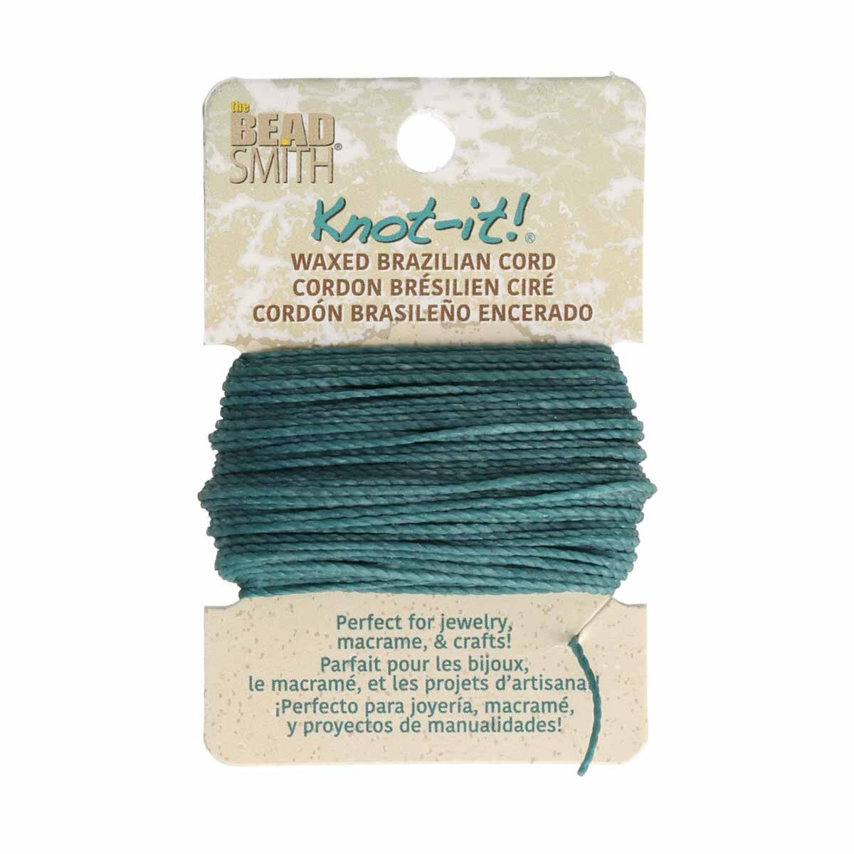 BRAZILIAN WAXED CORD - SEA GREEN