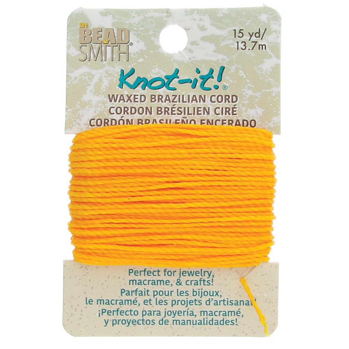 WAXED BRAZILIAN CORD - GOLDEN YELLOW